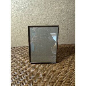 Vintage 70's Brass Picture Frame With Velvet Backing